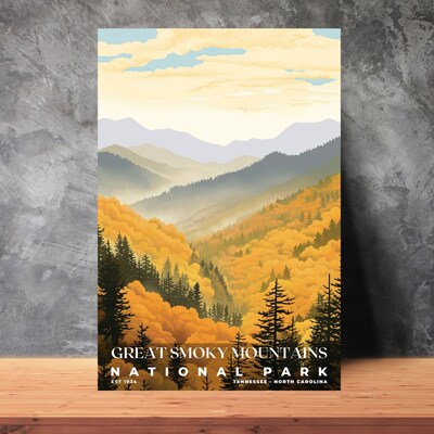 Great Smoky Mountains National Park Poster, Travel Art, Office Poster, Home Decor | S3 - image3